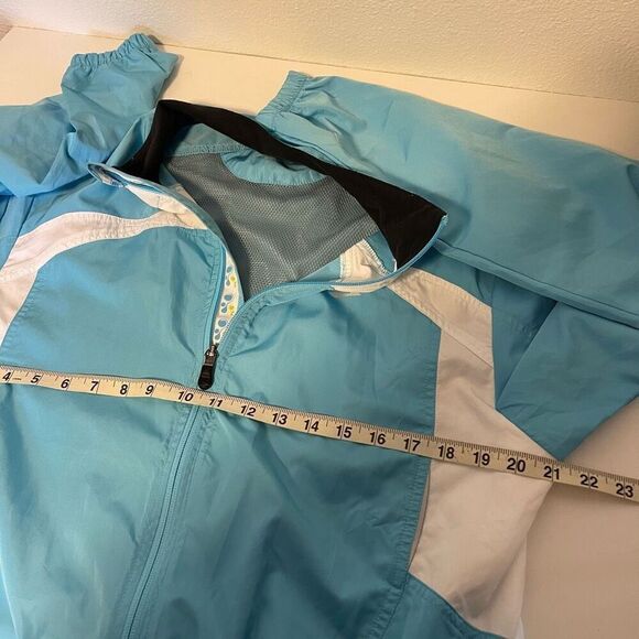 Brooks Blue Windbreaker Zip Up Jacket Size XL - Picture 10 of 10